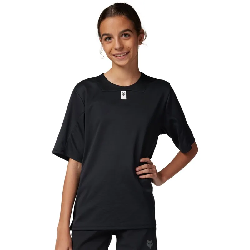 Neu FOX Defend MTB Kurzarmtrikot Kinder - schwarz