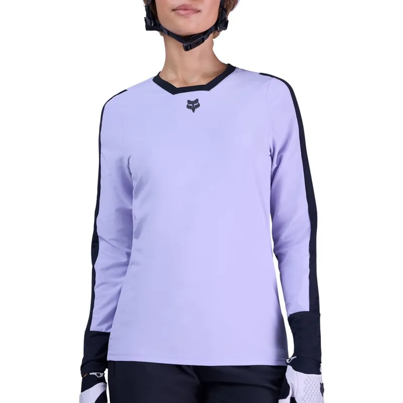 Neuheit FOX Defend Thermal MTB Langarmtrikot Damen - lilac