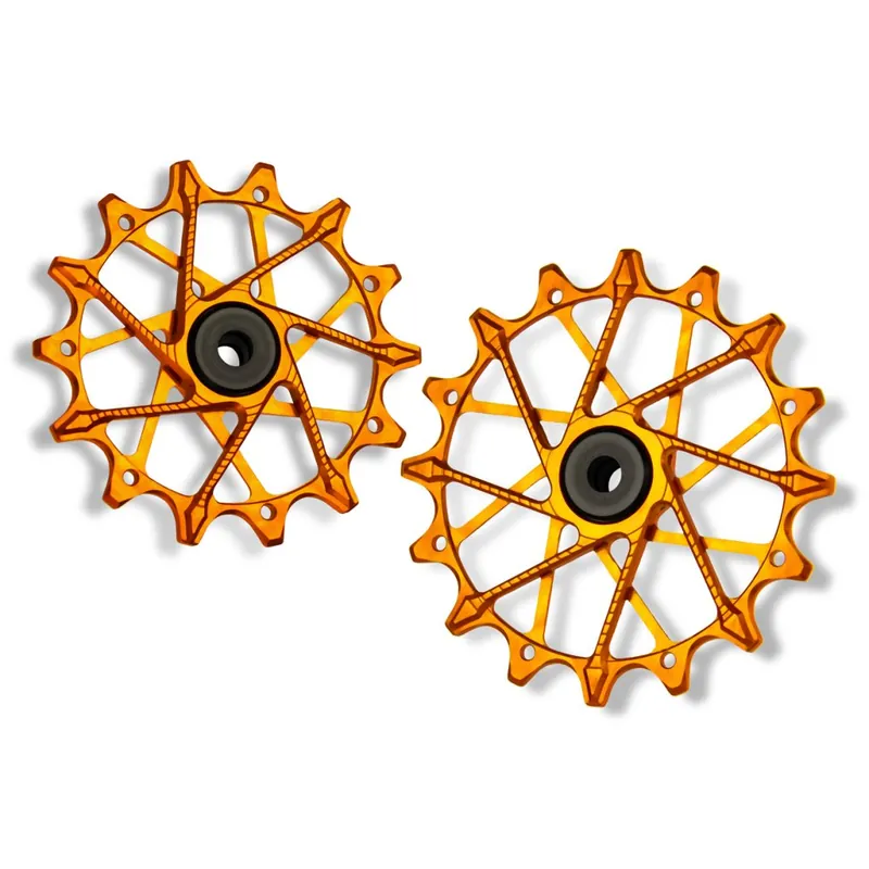 Ausverkauf Garbaruk Schaltungsrädchen für Shimano 14-16 Zähne 12-fach - orange