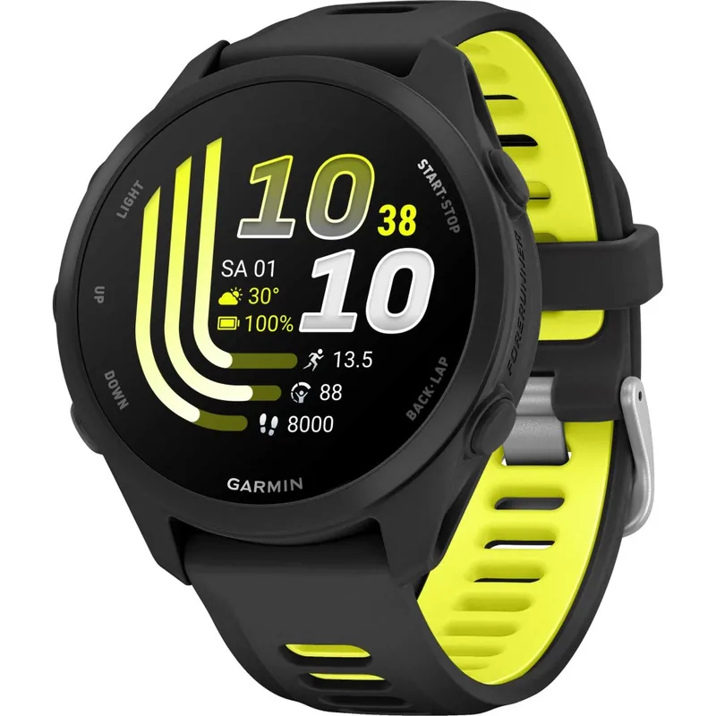 Abverkauf Garmin Forerunner 170 Music GPS Laufuhr - Schwarz/Amp Yellow