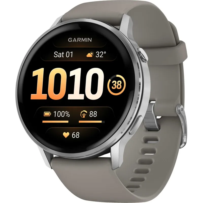 Garmin Venu 4 GPS Smartwatch - 45mm - Schwarz/Silber/Grau Direkt Vom Hersteller
