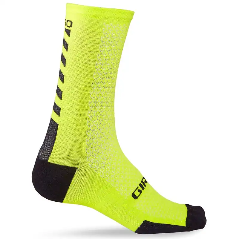Bestseller Giro HRC + Merino Wool Socken - bright lime / black