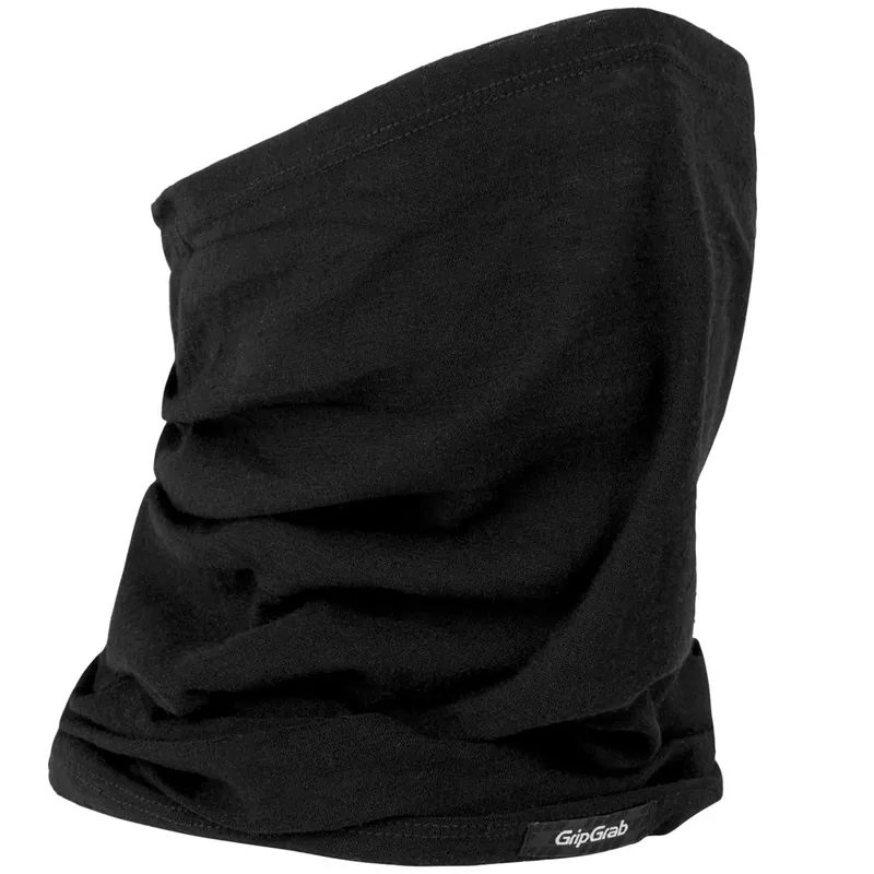 Neue Kollektion GripGrab Multifunctional Merino Schlauchschal - Schwarz