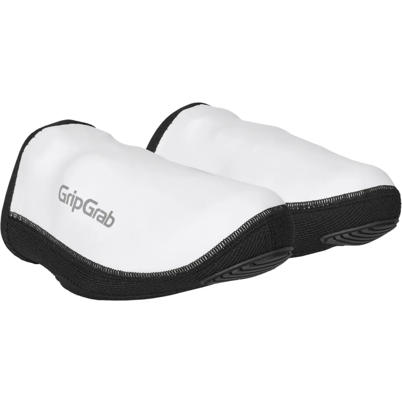 Schneller Versand GripGrab PACR Windproof Road Zehenwärmer - White