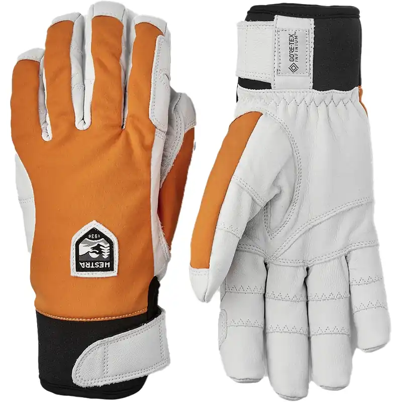 Billig Hestra Ergo Grip Active - 5 Finger Outdoorhandschuhe - orange/offwhite