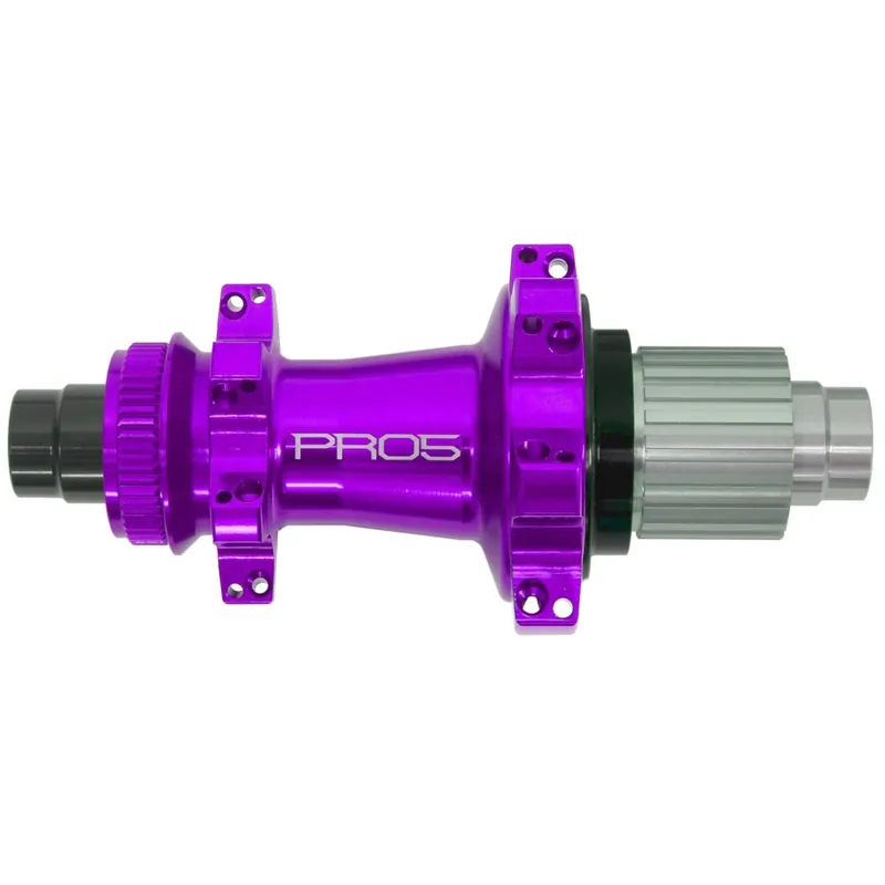 Highlight Hope Pro 5 Straightpull Hinterradnabe - Centerlock - 12x148mm Boost Shimano Micro Spline - lila