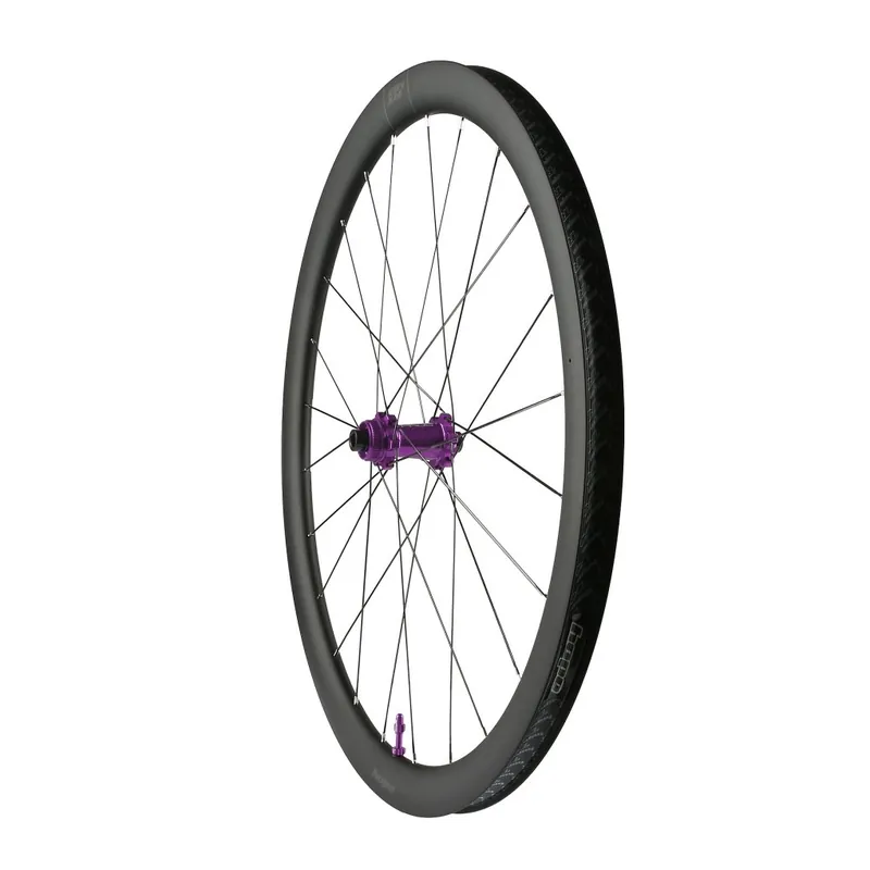 Neu Im Sortiment Hope RX40 Carbon Gravel Vorderrad Pro 5 Straight Pull Centerlock Hookless 12x100 mm - lila
