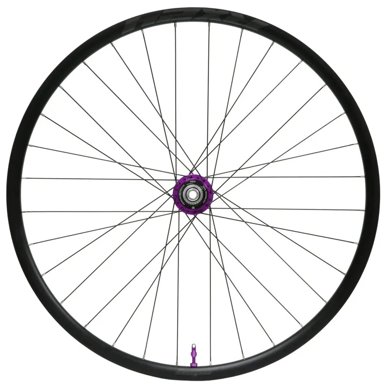 Hope RX24 - Pro 5 Hinterrad - 28" Clincher 28-Loch Centerlock - 12x142mm - Micro Spline violett Abverkauf