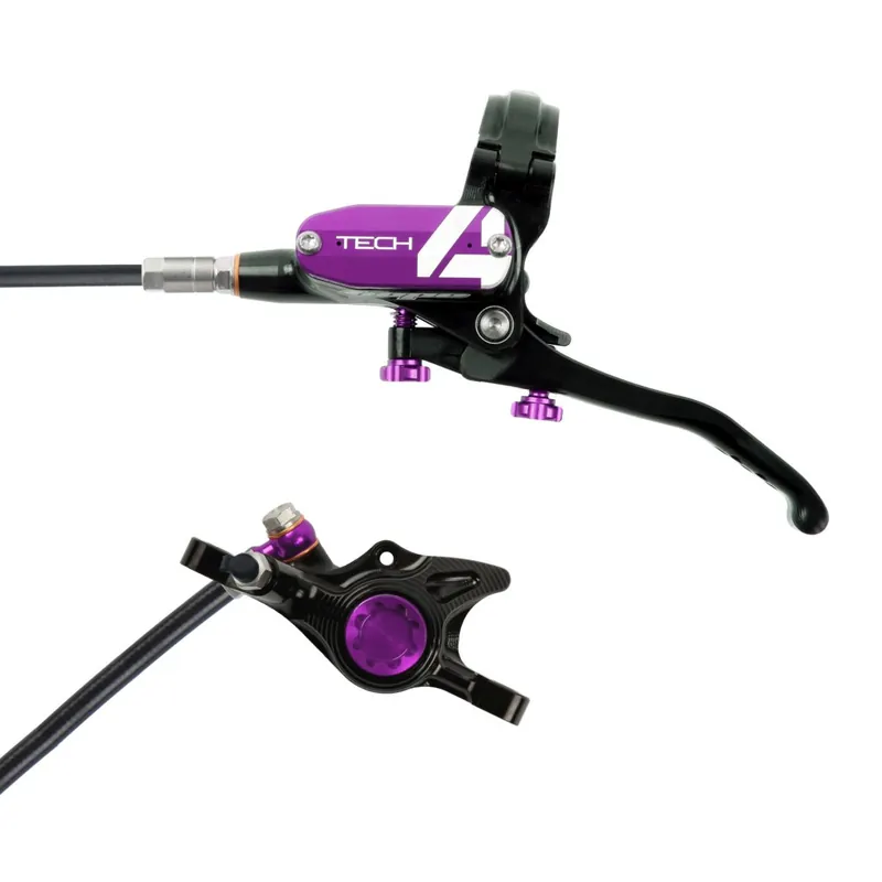 Hope Tech 4 X2 Scheibenbremse - schwarz/lila - Hebel rechts Rabatt