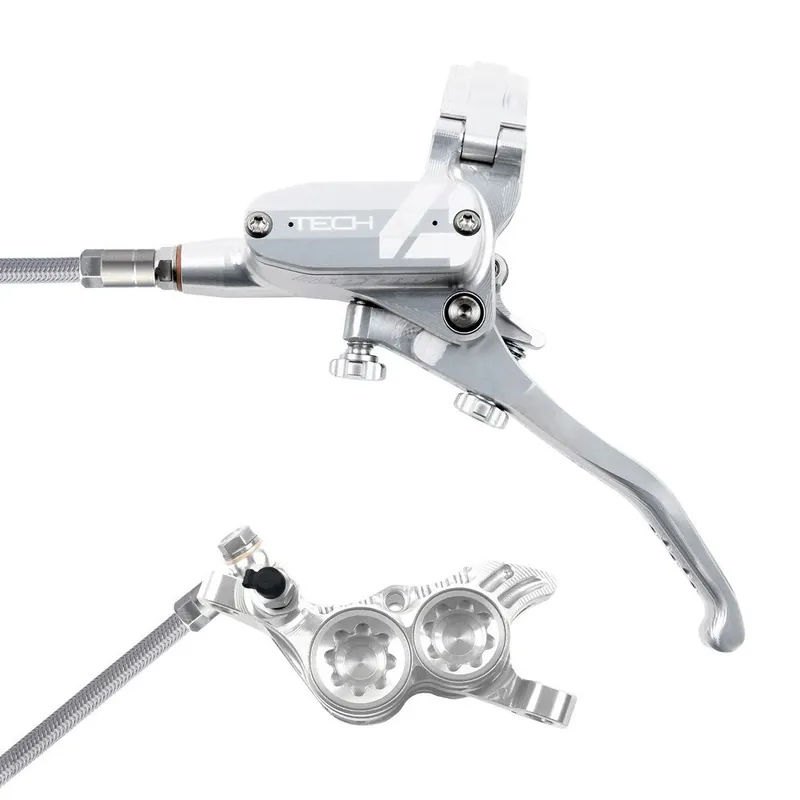 Bestseller Hope Tech 4 V4 Scheibenbremse - Stahlflex - silber/silber - Hebel rechts
