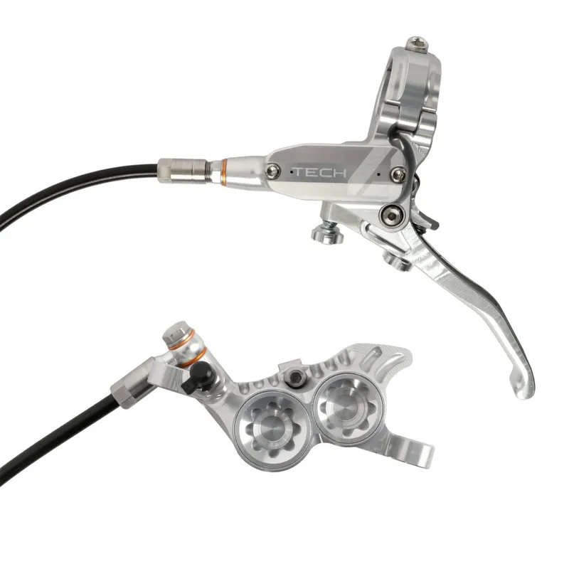 Preiswert Hope Tech 4 V4 Scheibenbremse - silber - Hebel links