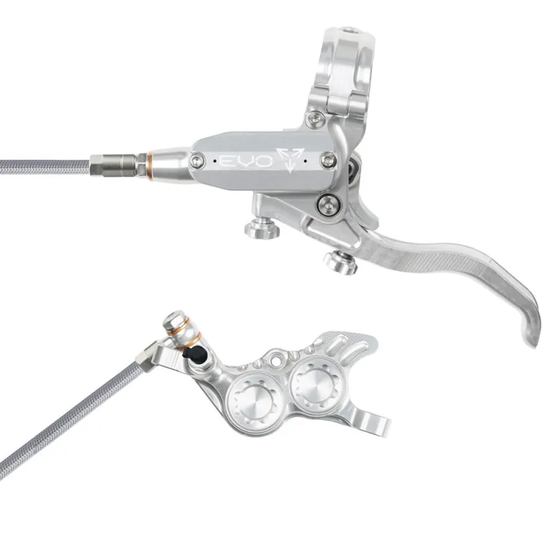 Hope Tech 4 EVO GR4 Scheibenbremse Stahlflex - silber/silber – Hebel links Top-Seller