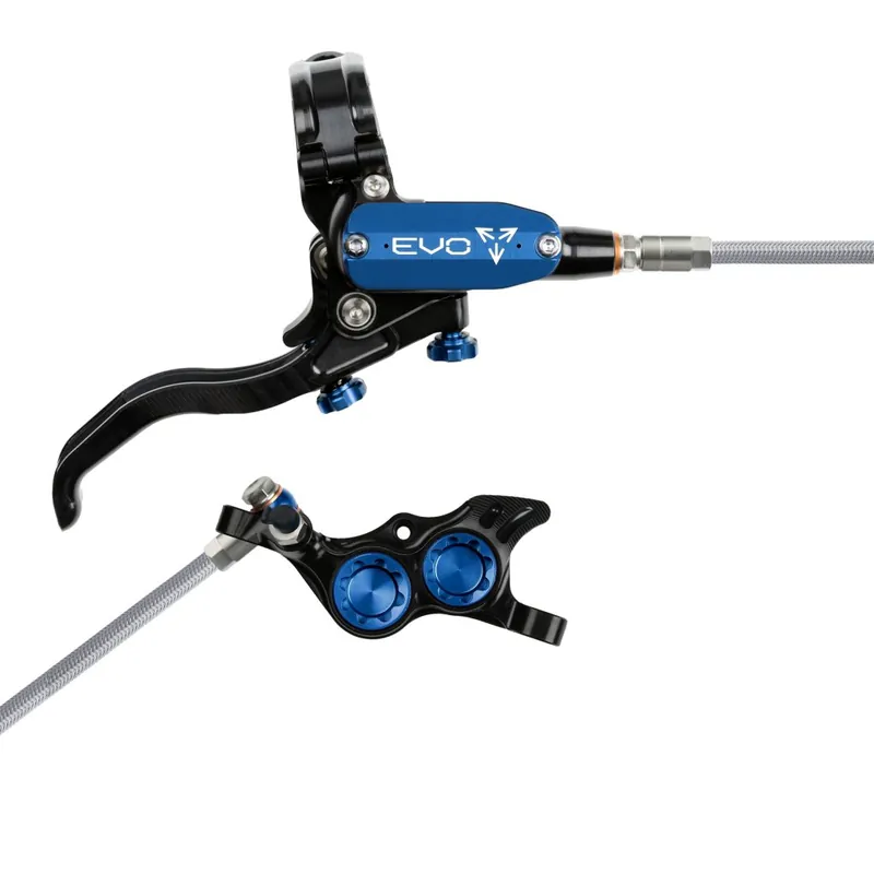 Hope Tech 4 EVO TR4 Scheibenbremse Stahlflex - schwarz/blau – Hebel rechts Bestpreis