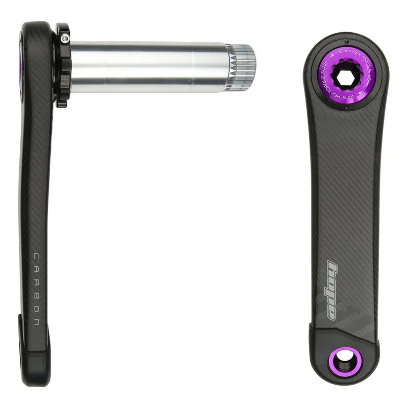 Hope RX Carbon Kurbel Wide 68mm 30mm - schwarz / lila Heißes Angebot