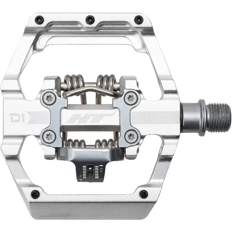Top-Preis HT D1 DUO Klickpedal / Plattformpedal - silber