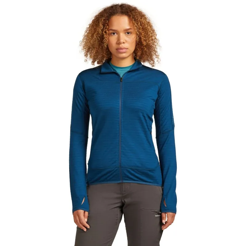 Beliebt Icebreaker Merino 300 RealFleece™ Descender Jacke Damen 0A57CR - Atlantis