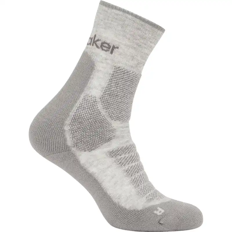 Meistverkauft Icebreaker Merino Hike+ Heavy Crew Socken Damen - Blizzard Hthr/Alloy