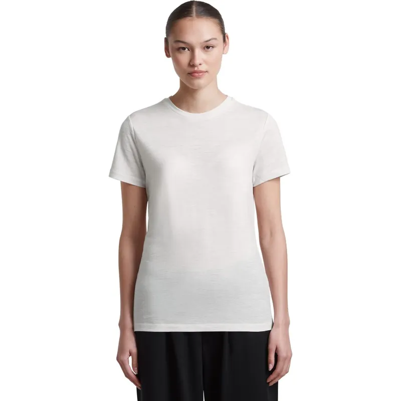 Saisonangebot Icebreaker Merino 150 Tech Lite T-Shirt Damen - Ecru Hthr