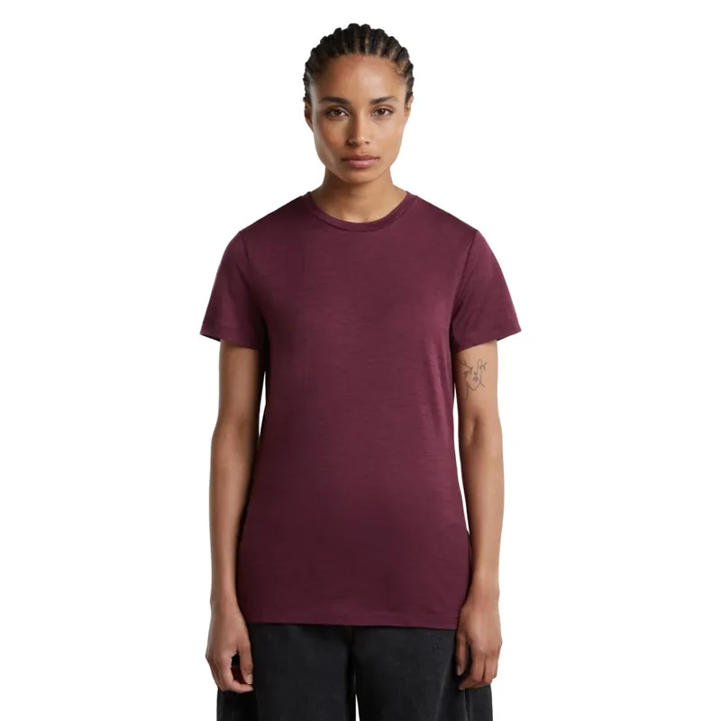 Icebreaker Merino 150 Tech Lite T-Shirt Damen - Dk Berry Mega-Angebot