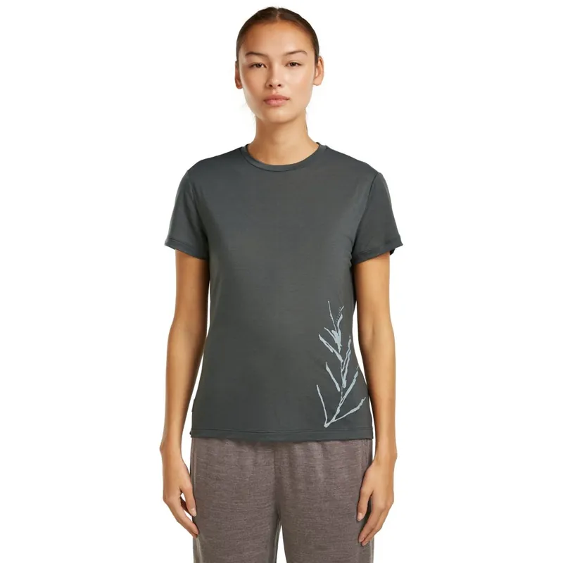 Icebreaker Merino Core T-Shirt Panax Damen - Obsidian Sonderangebot