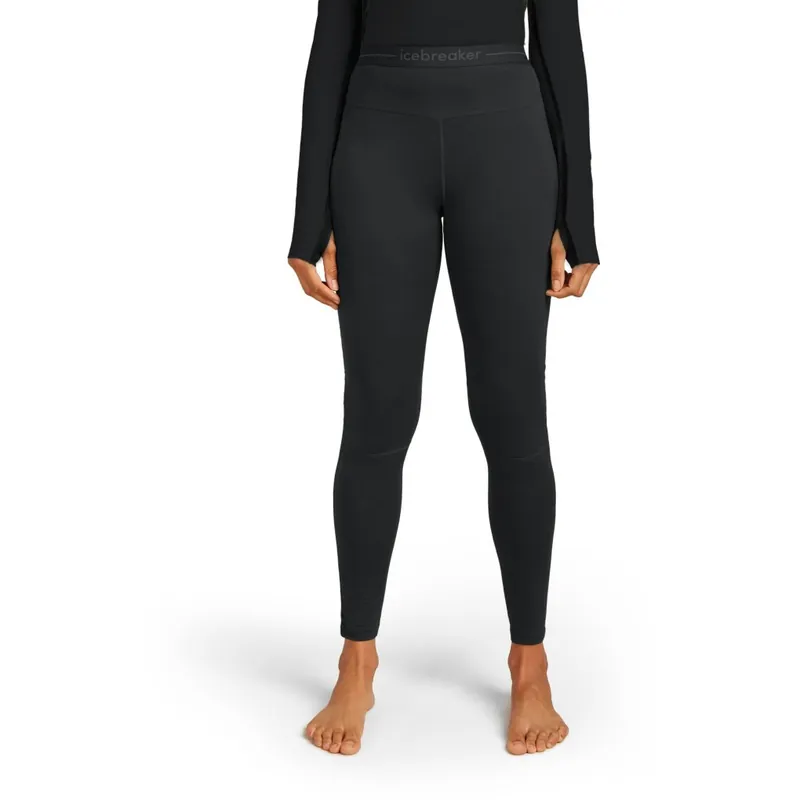 Preisreduziert Icebreaker 125 ZoneKnit™ Merino Leggings Damen - Schwarz