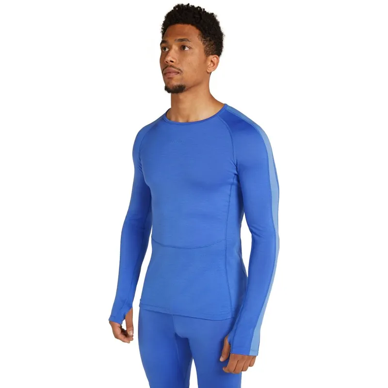 Ausverkauf Icebreaker 200 ZoneKnit™ Merino Langarmshirt Herren - Brilliant/Baja