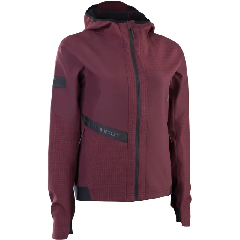 ION Bike Outerwear Shelter 2L Softshell-Jacke Damen - Purple Red Kracherpreis