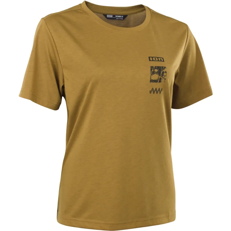 Nur Für Kurze Zeit ION Bike S_Ionic DR Kurzarmtrikot Damen - Gold Burst