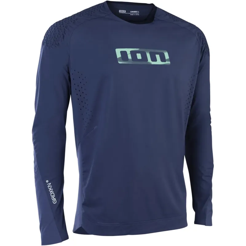 Neue Kollektion ION Bike GRIDXKN® Scrub Select Langarmtrikot Unisex - Midnight