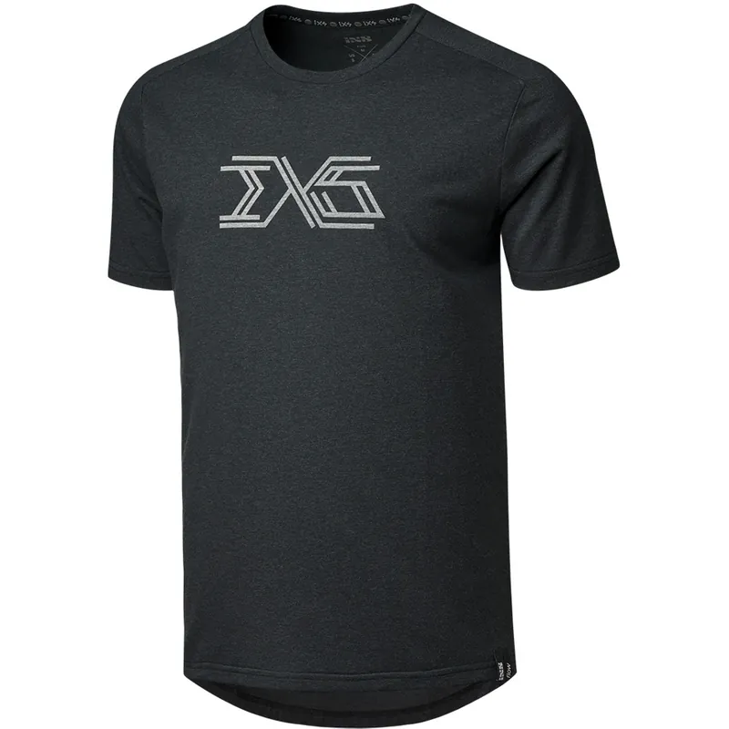 Zertifiziert iXS Flow 1.1 Tech Kurzarmshirt Herren - schwarz