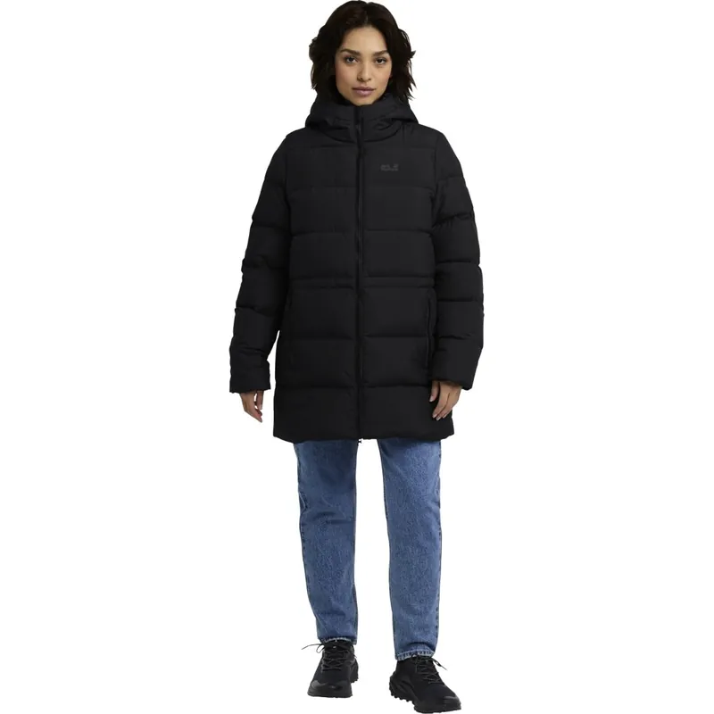 Jack Wolfskin Frozen Palace Long Daunenjacke Damen Rds - schwarz Neuheit