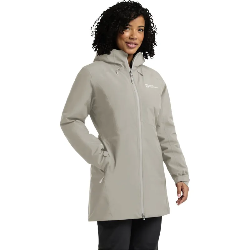 Markenprodukt Jack Wolfskin Heidelstein Isolierte Winterjacke Damen - pale sand