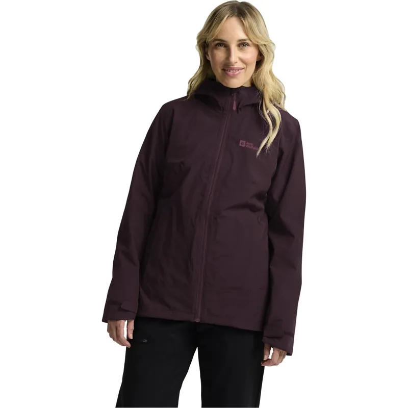 Nur Für Kurze Zeit Jack Wolfskin Moonrise 3In1 Jacke Damen - amaranth