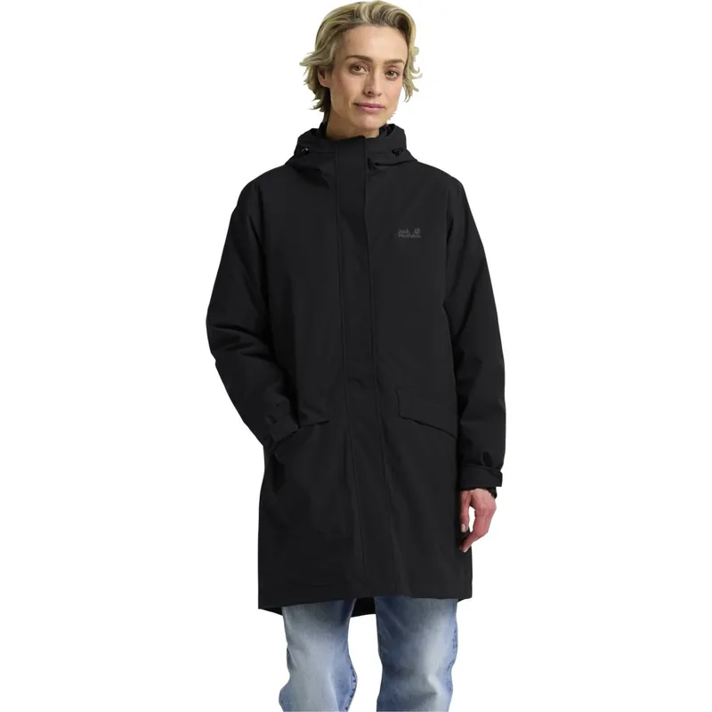 Ausverkauf Jack Wolfskin Winterdune 3In1 Mantel Damen - schwarz