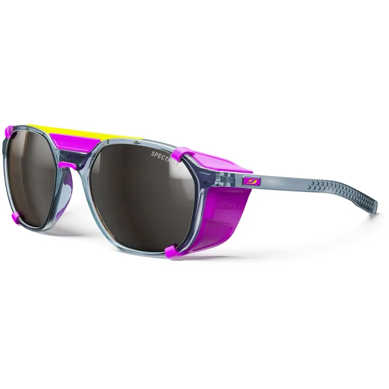 Julbo Slack Cover Spectron 4 Sonnenbrille - Blue Translucent Glossy / Pink - Brown Silver Flash Letzte Chance