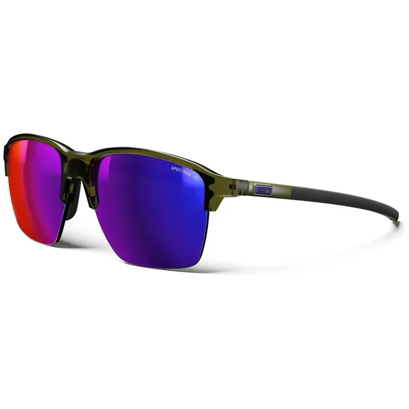 Begrenztes Angebot Julbo Crossline Spectron HD 3 Sonnenbrille - Shiny Translucent Khaki/Shiny Khaki - Multilayer Pink