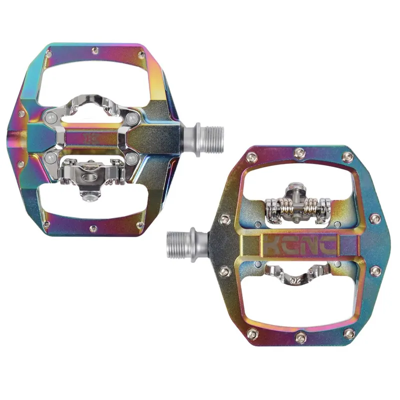 Zertifiziert KCNC FR TRAP Clipless Pedal mit Stahlachse - oilslick