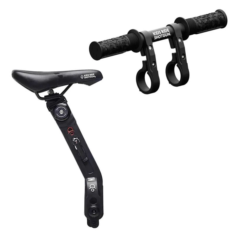 Kids Ride Shotgun 2.0 MTB Kindersitz + Lenkeraufsatz Combo - schwarz Schneller Versand