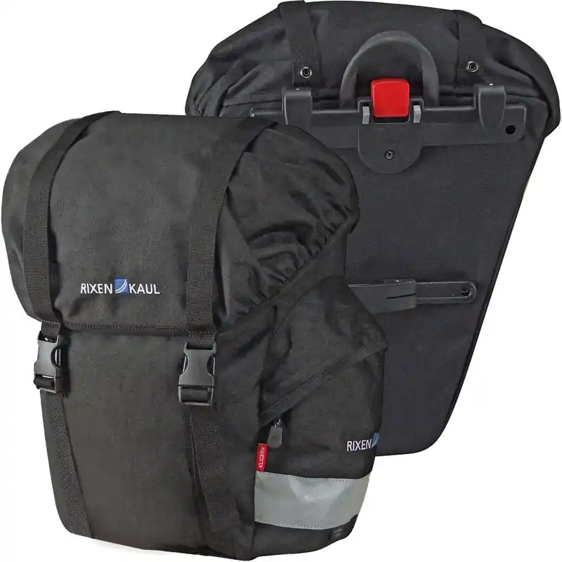Nur Für Kurze Zeit KLICKfix Classic 0238S Gepäckträgertaschen (Paar) - 2x21L - schwarz