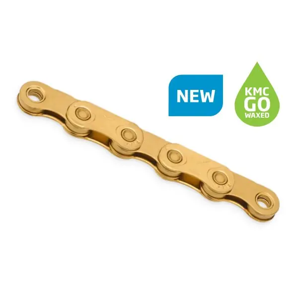 Angebot KMC XSL-Flat Kette - WAXED 12/13-fach - 126 Glieder gold