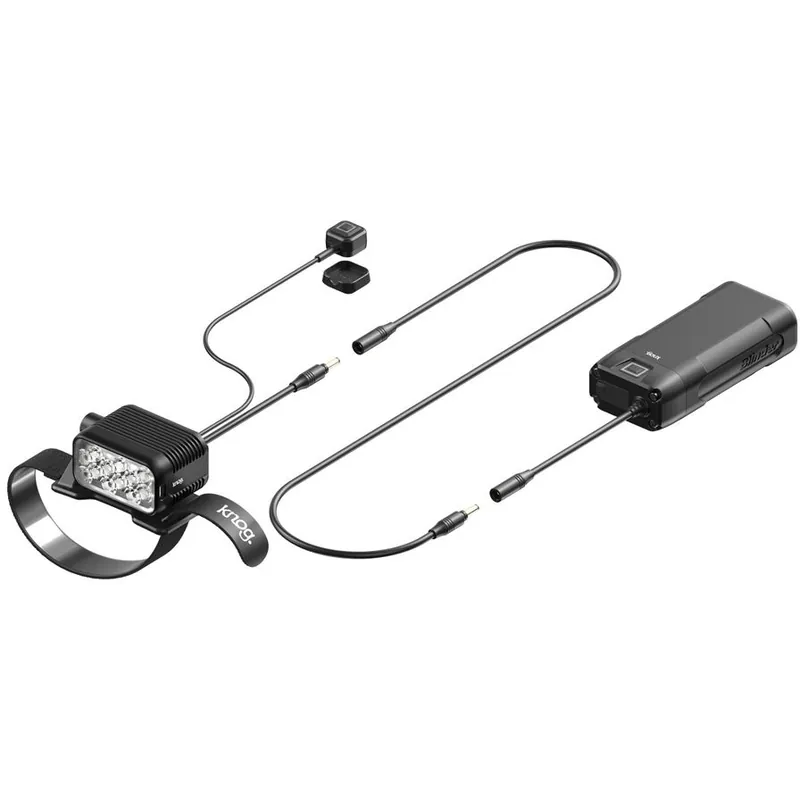 Abverkauf Knog Blinder X Action 2300 Helmleuchte + Powerbank 10.000mAh - schwarz