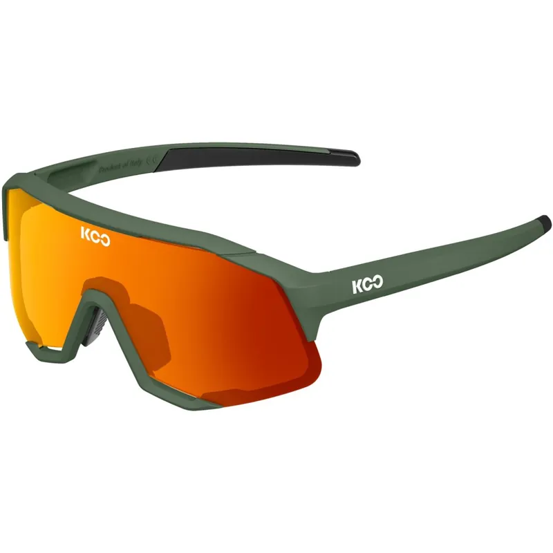 KOO Demos Sonnenbrille - Green Matt - Orange Mirror Bestseller