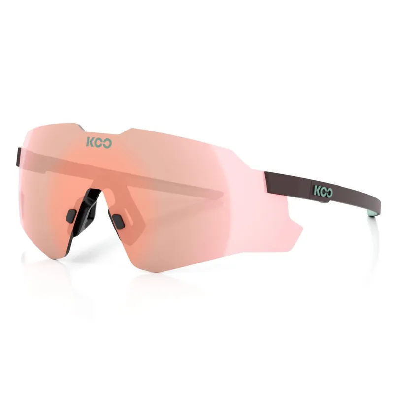 Wochenendangebot KOO Nebula Sonnenbrille - Chocolate Matt - Rose Gold Mirror
