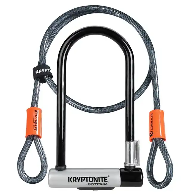 Sofort Bestellen Kryptonite KryptoLok Standard Bügelschloss 100x225mm + Kryptoflex Schlaufenkabel 120cm