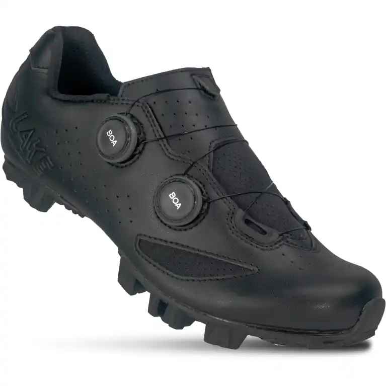Meistverkauft Lake MX190 MTB Schuhe Herren - X Wide - schwarz/schwarz