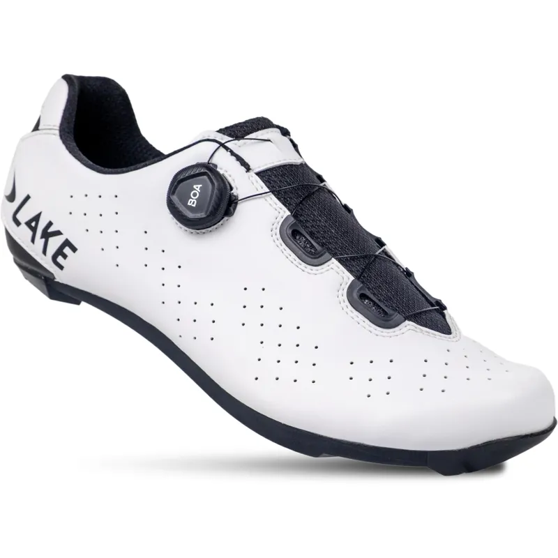 Solange Der Vorrat Reicht Lake CX178 Rennradschuhe Herren - weiß/schwarz