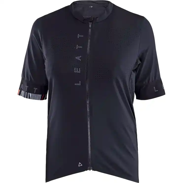 Markenprodukt Leatt MTB Endurance 5.0 Kurzarmtrikot Damen - schwarz