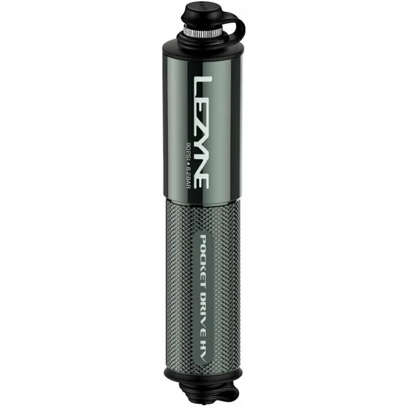 Lezyne CNC Pocket Drive HV - Minipumpe - hellgrau glänzend Highlight