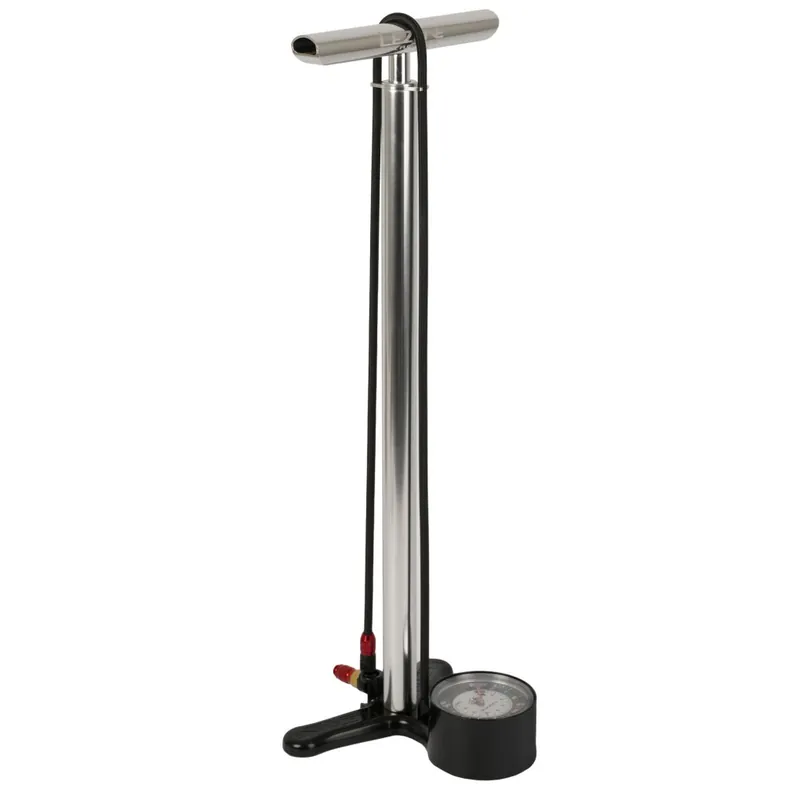 Lezyne CNC Floor Drive Standpumpe - silber Geprüft