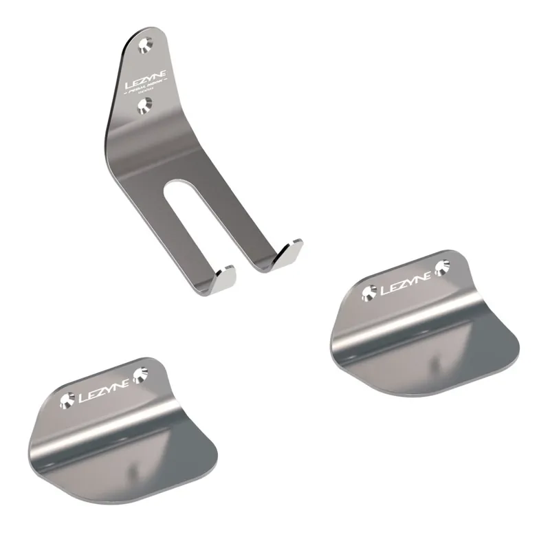 Lezyne Pedal Hook Fahrrad-Wandhalterung - silber Super-Preis